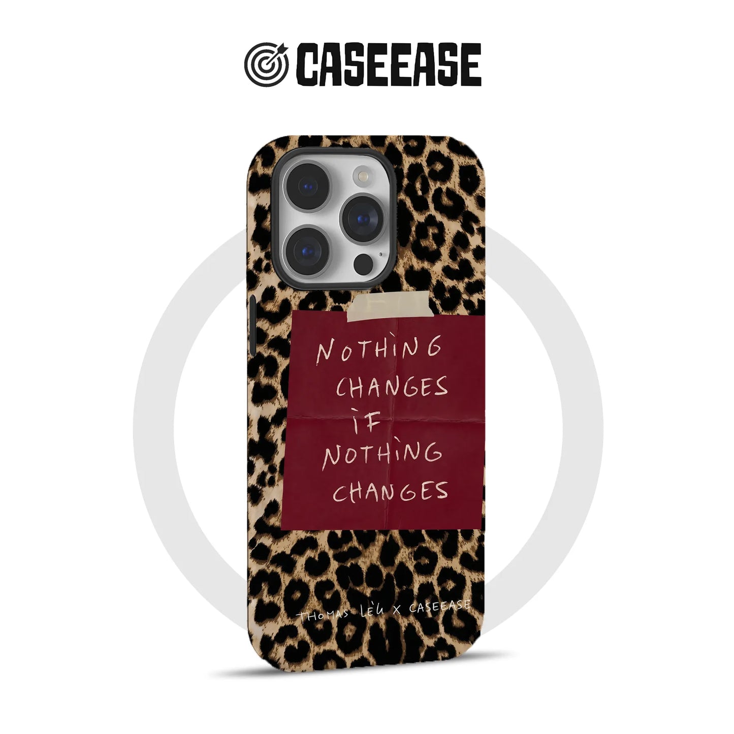 Leopard Print Motivational Phone Case