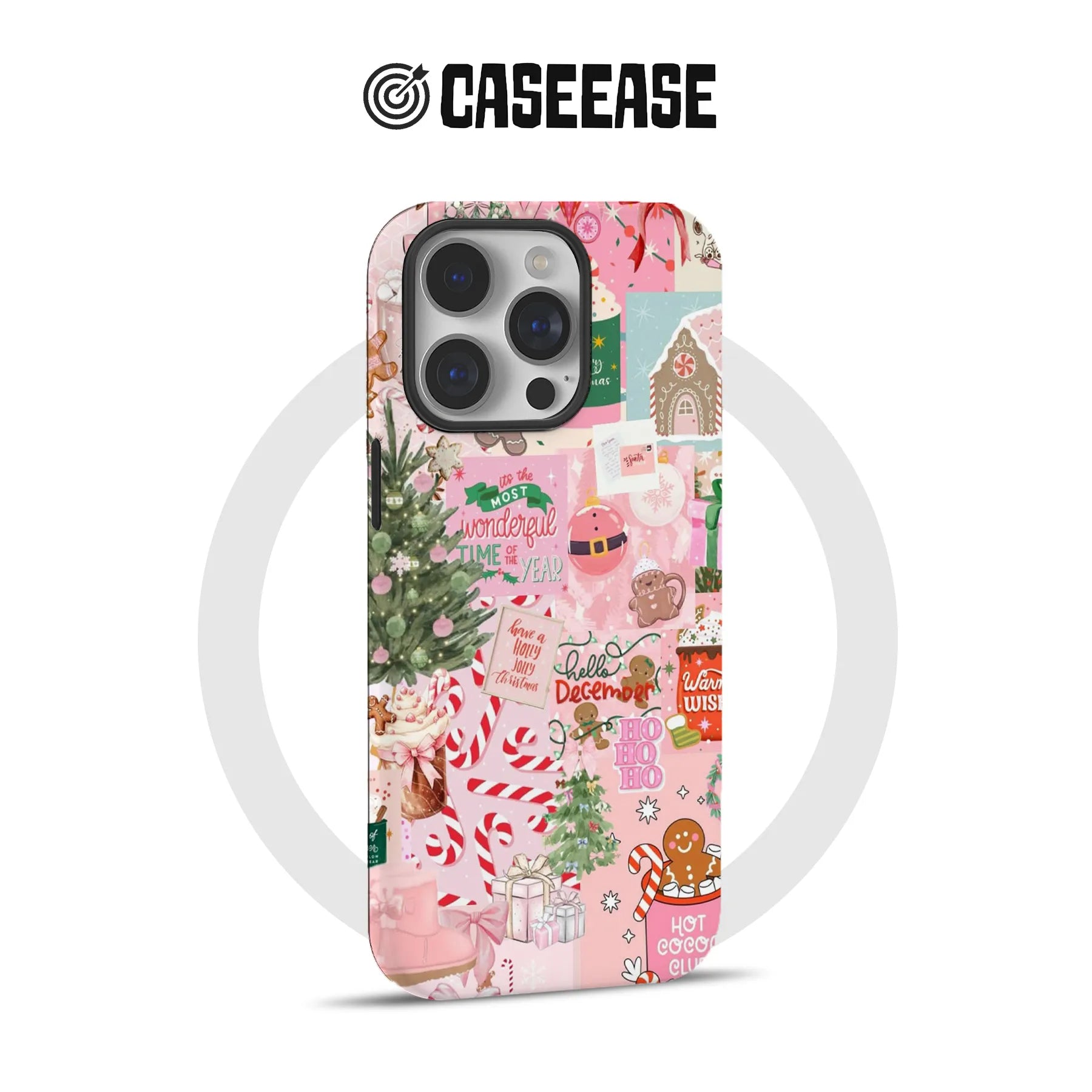 Festive Christmas Collage Phone Case