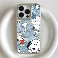 Snoopy Cartoon Phone Case - Holographic Design & Colorful Aesthetics