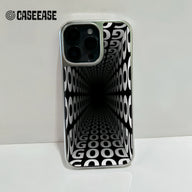 Holographic Chrome Phone Case for iPhone 15 Pro - Optical Illusion Design