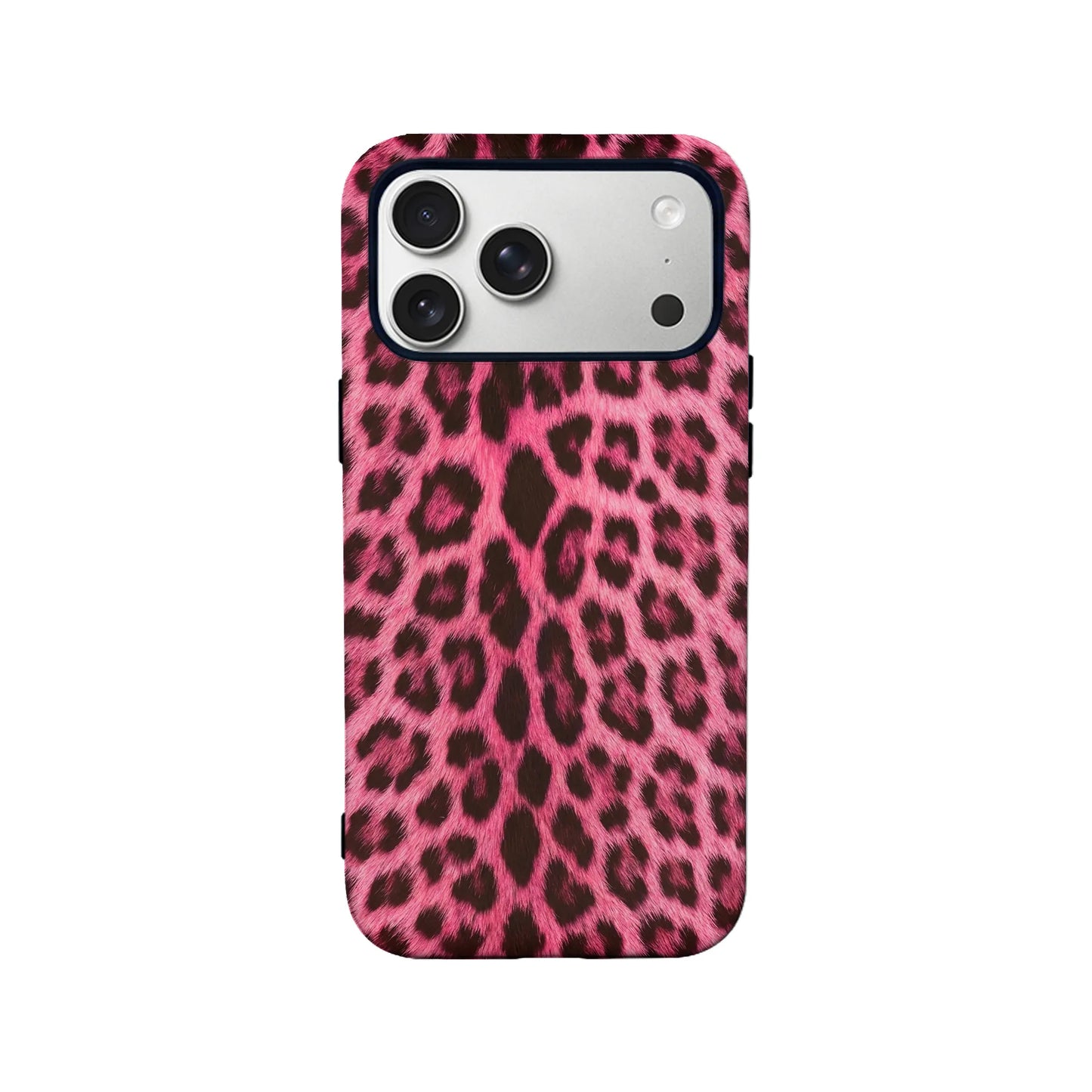 Furry Pink Leopard iPhone Case – Soft & Fashionable