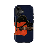 Black Cat Guitar Phone Case