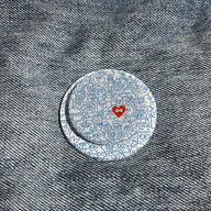 Cute Doodle Characters Phone Grip & Stand with Red Heart - PopSocket Style Holder