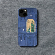 Cozy Christmas Window Phone Case – Festive and Artistic Design