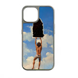 Holographic Chrome Phone Case for iPhone 14 Pro - Artistic Cosmic Design