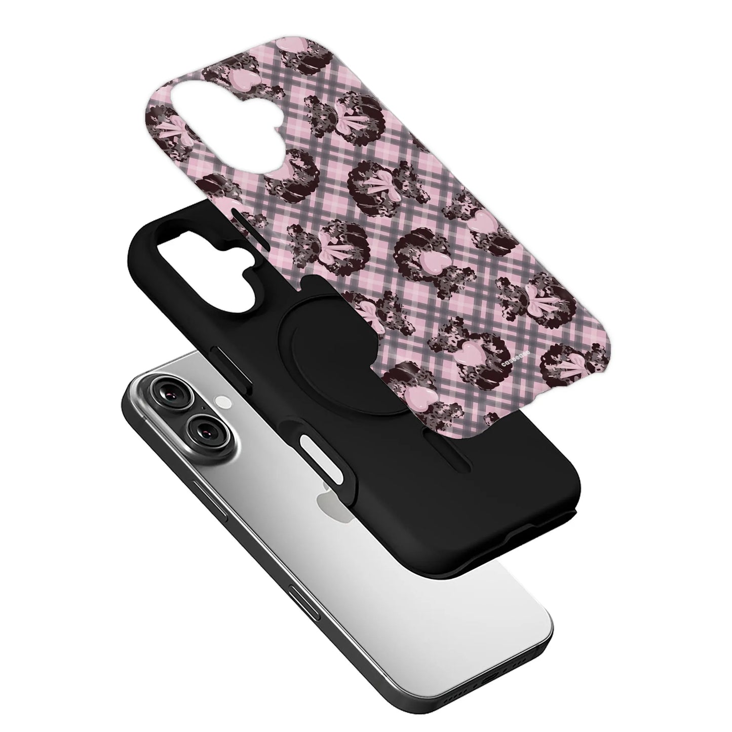 Cute Pink Pudding Bow Phone Case
