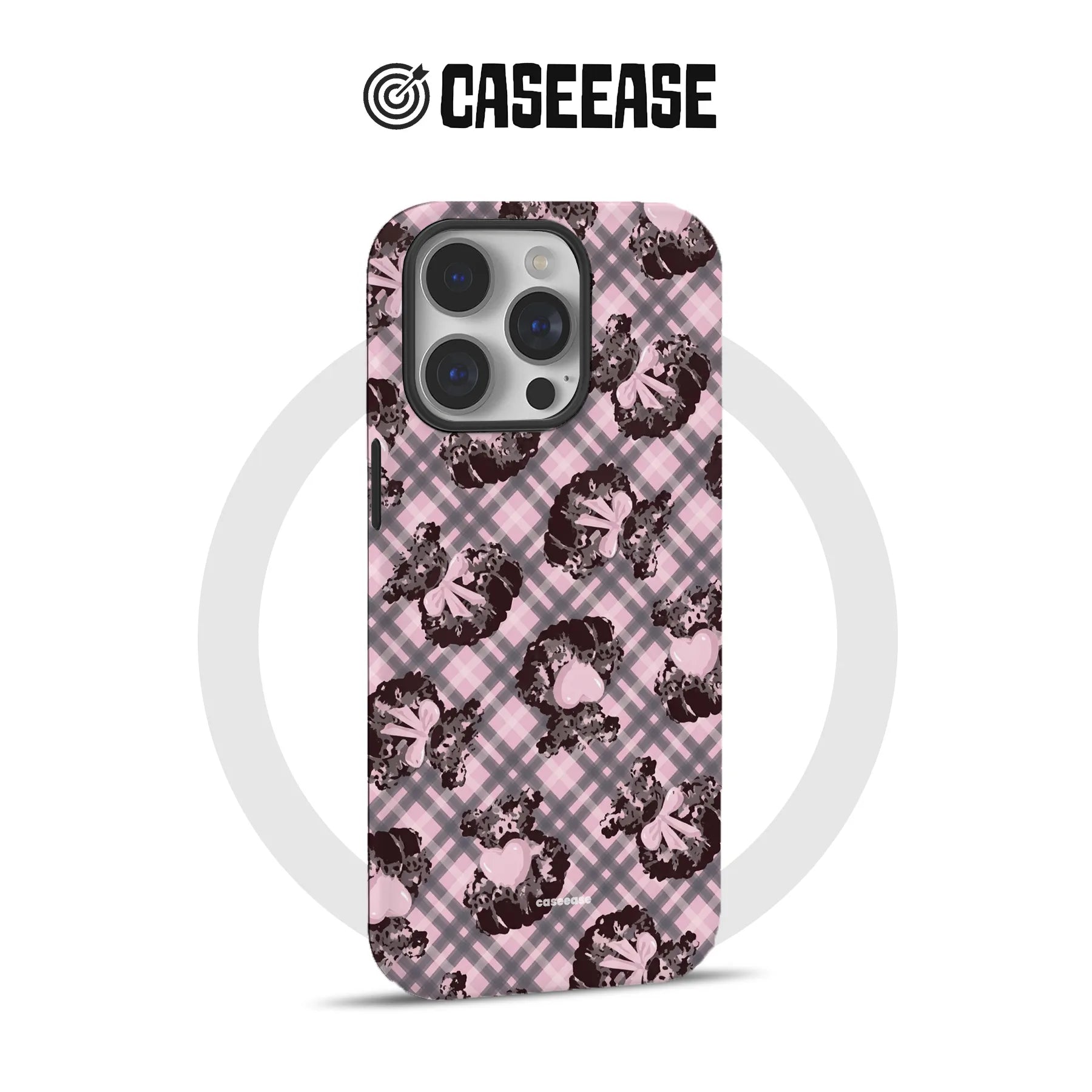 Cute Pink Pudding Bow Phone Case