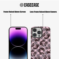 Cute Pink Pudding Bow Phone Case