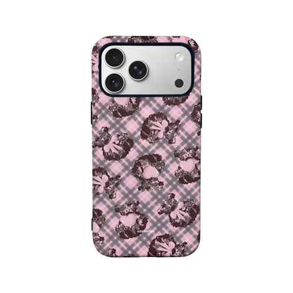 Cute Pink Pudding Bow Phone Case