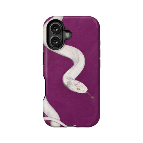 Elegant White Snake Phone Case