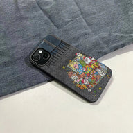 Funda para teléfono con escena navideña festiva 