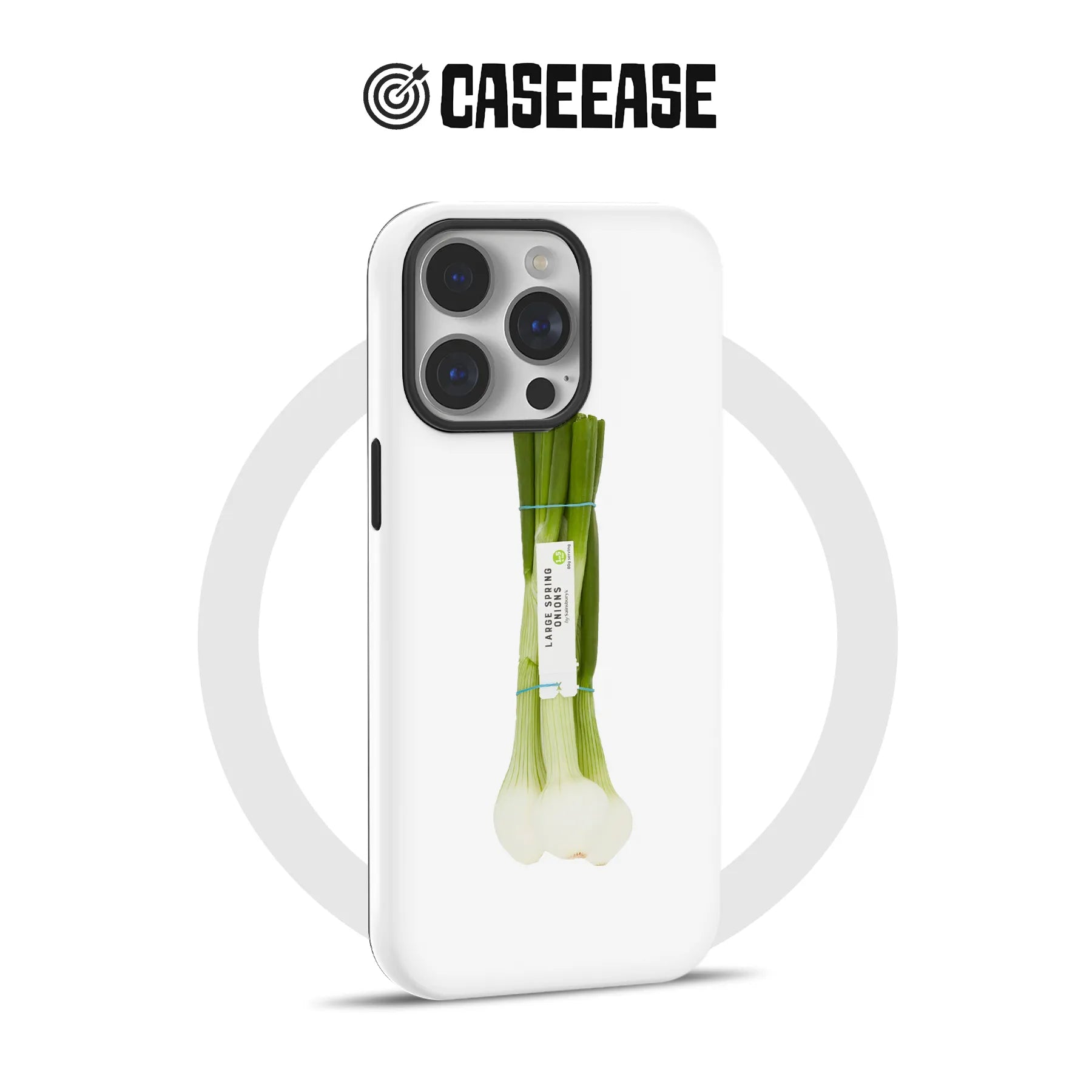 Minimalist Green Onion Phone Case – Fresh and Natural Design