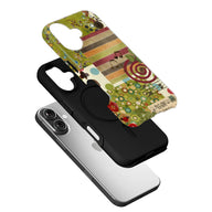 Funda para teléfono con patrones artísticos: diseño colorido y único