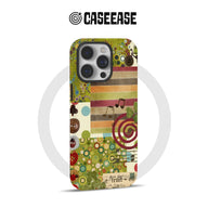 Funda para teléfono con patrones artísticos: diseño colorido y único
