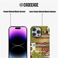 Funda para teléfono con patrones artísticos: diseño colorido y único