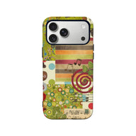 Funda para teléfono con patrones artísticos: diseño colorido y único