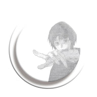 Text Art Anime Phone Grip & Stand - Grayscale Character Holder