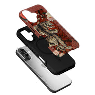 Artistic Tiger and Lotus Phone Case
