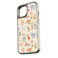 Funda holográfica cromada con diseño de gato - Diseño felino divertido