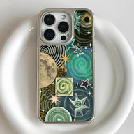 Holographic Chrome Galaxy Phone Case - Cosmic Design & Metallic Finish