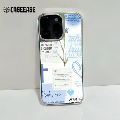 Holographic Chrome Phone Case - Inspirational Faith Design