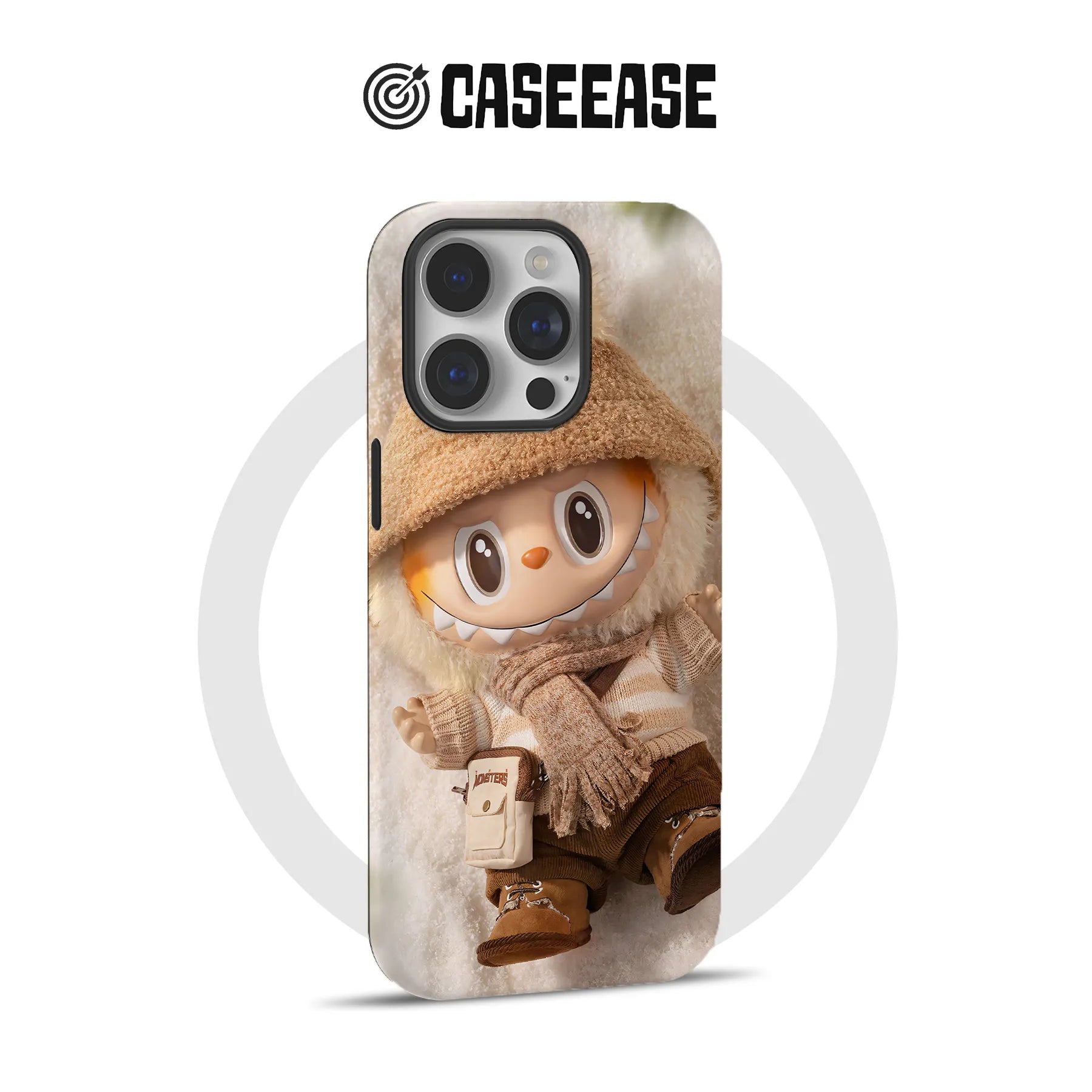 Funda para teléfono con forma de muñeca Labubu