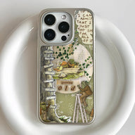 Holographic Chrome Green Frogs Phone Case - Nature-Inspired Design