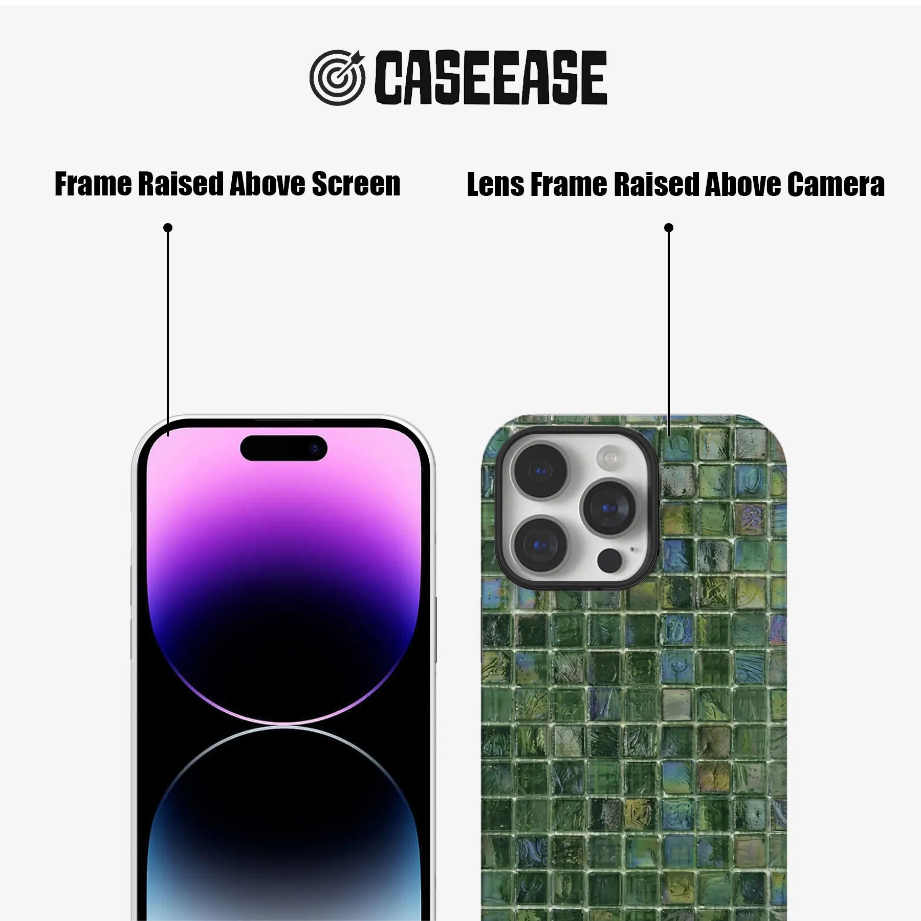 Mosaic Green Phone Case - Stylish & Durable