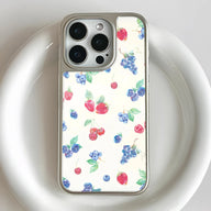 Holographic Chrome Fruit Phone Case - Vibrant Berry Design