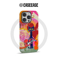 Psychedelic Cat Rock Band Phone Case