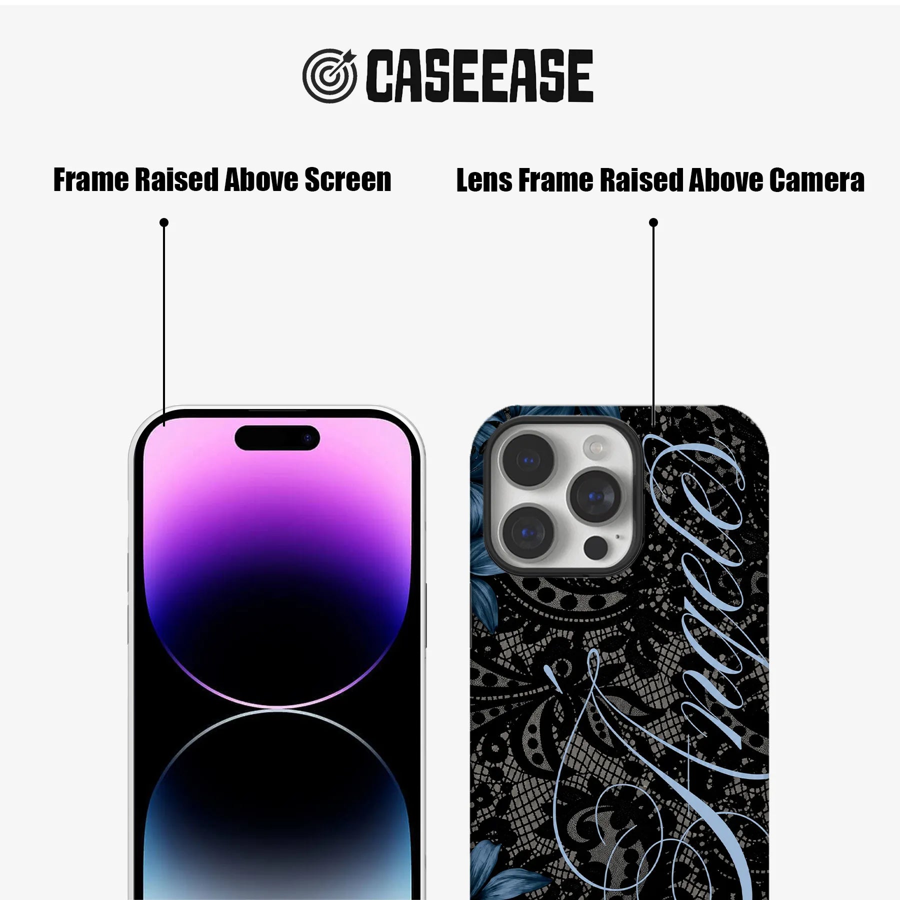 Elegant Floral Lace Phone Case