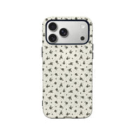 Minimalist Black Floral Phone Case – Classic and Elegant Design