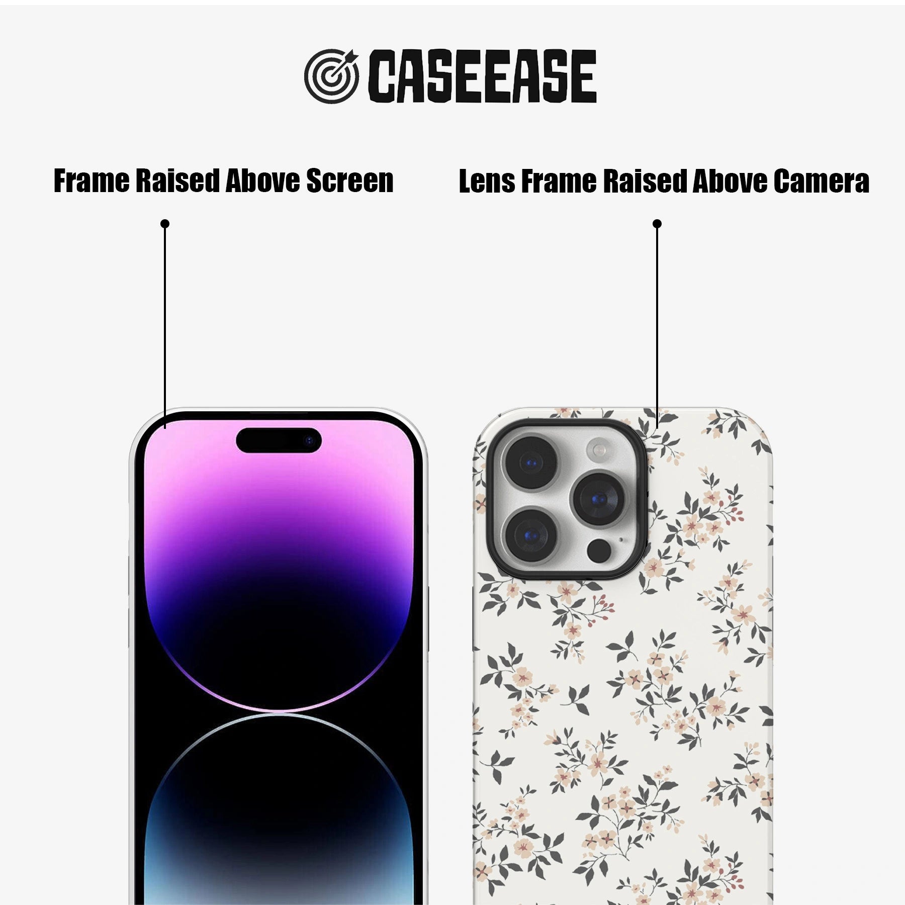 Rustic Floral Phone Case – Elegant and Natural Design