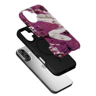 Artistic Purple Floral Snake Phone Case