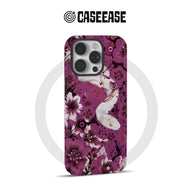 Artistic Purple Floral Snake Phone Case