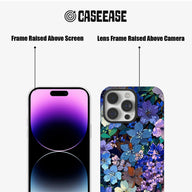 Midnight Blue Floral Phone Case – Elegant and Artistic Design