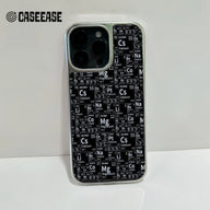 iPhone 15 Pro용 홀로그램 크롬 폰 케이스 - Elements Chart Design