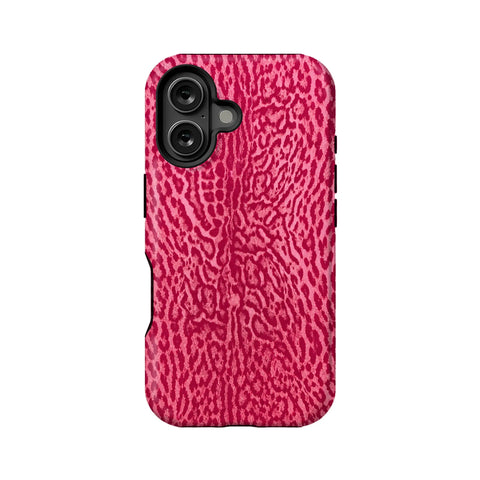 Vibrant Pink Leopard Print Phone Case