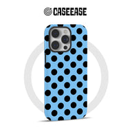 Stylish Blue Polka Dot Phone Case