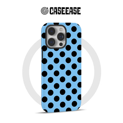 Stylish Blue Polka Dot Phone Case