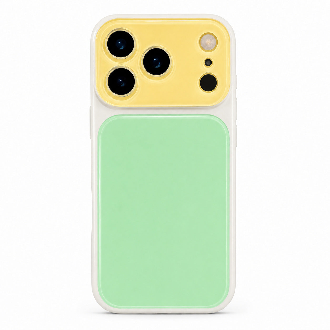 Dopamine Color Block iPhone Case - Light green white background variant image