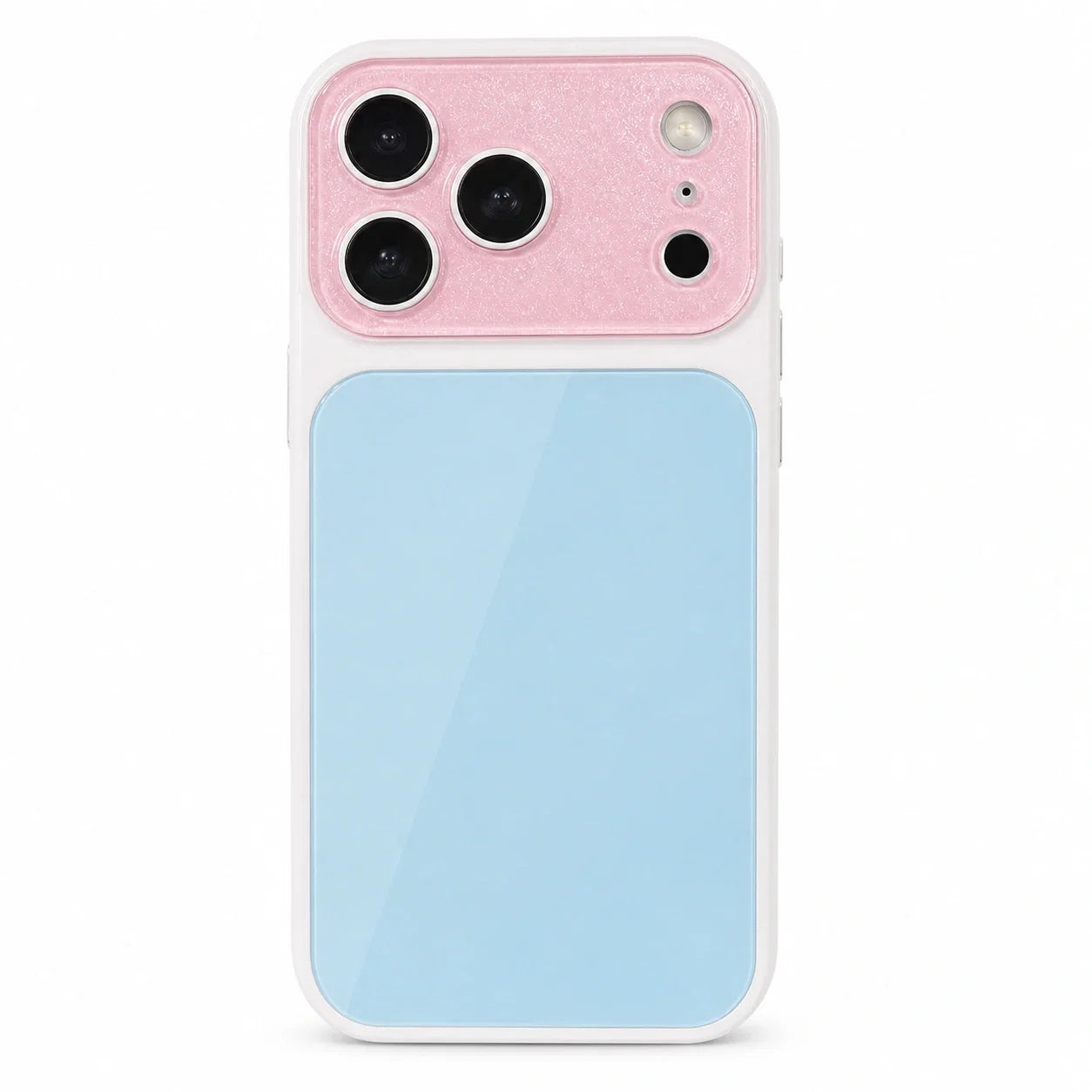 Dopamine Color Block iPhone Case - Pink Blue white background variant image