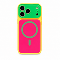 Dopamine Contrast Color MagSafe iPhone Case - Green- Red white background variant image
