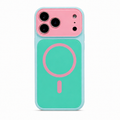 Dopamine Contrast Color MagSafe iPhone Case - Pink-Green white background variant image