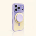 Gradient Magnetic iPhone Case with Matching Stand - Purple Cream variant