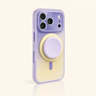 Gradient Magnetic iPhone Case with Matching Stand - Purple Cream variant