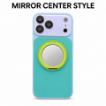Dopamine MagSafe Ring Stand iPhone Case - Mirror Aqua Lime mirror center white background variant