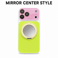 Dopamine MagSafe Ring Stand iPhone Case - Mirror Lime Pink mirror center white background variant
