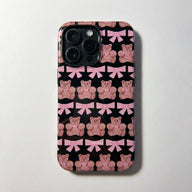 Cute Glitter Bear Phone Case