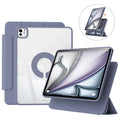 KENKE Magnetic Rotatable Detachable Tablet Case with Pencil Holder, Protective Flip Cover Compatible with iPad, Smart Tablet Accessories, Tablet Casing, Removable Cover, Tablet Covers - Color Lavender (variant image)